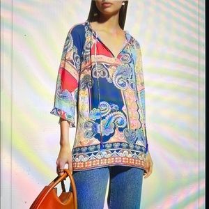 Johnny Was Easy Paisley Tunic